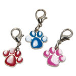 ID engravable tags - Paw - 24 pcs display