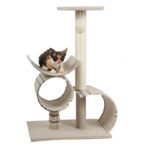 Cat scratching tree tunnels and toys 49x34x79cm