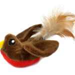 Cat Shaking toy - Bird with feathers cm 9x16