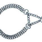 Chrome plated semi-choke chain 2 rows 2.0mm x 45cm