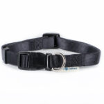 Nylon adjustable collar - Black 10mmx20-35cm