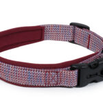 Nylon Deluxe Collar Burgundy 15mmx30-35 cm