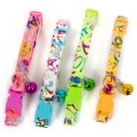 Imitation leather cat collar with bows 12 pieces