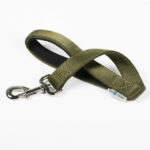 Double ply nylon short leash with handle - Hunter