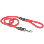 Nylon rope leash Red 13mm x 120