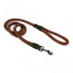 Nylon rope leash Brown 13mm x 120