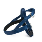 Nylon Norwegian padded harness Blue Navy S 16mmx30