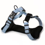 Nylon Deluxe Harness Blue Navy M - 25mmx53-60cm