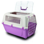 Vision Free Plastic Carrier with Iron Wire Door cm