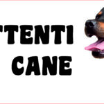 Attenti al cane in forex Rottweiler 25x12,5 cm