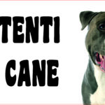 Attenti al cane in forex Pitbull 25x12,5 cm