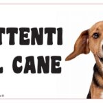 Attenti al cane in forex Beagle 25x12,5cm