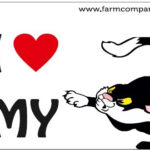 "I Love" Magnet 9x6cm - Comic design 4