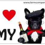 "I Love" Magnet 9x6cm - French Bulldog