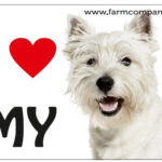 "I Love" Magnet 9x6cm - West Highland