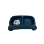 PLASTIC DOUBLE BOWL - 2 x 650 ml