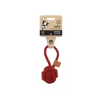 COTO ECO rope dog toys Red Loop Ball 6.5 cm
