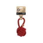 COTO ECO rope dog toys Red Loop Ball 11 cm