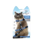 GENTLE CAT Harness Leash SET Azure Blue