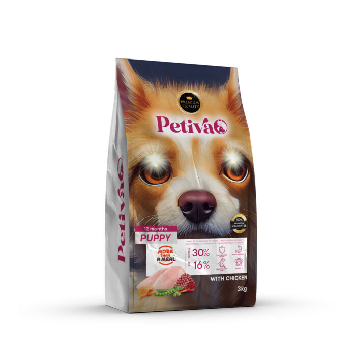 PETIVA CHICKEN PUPPY  DOG FOOD 3 KG - Figura 1