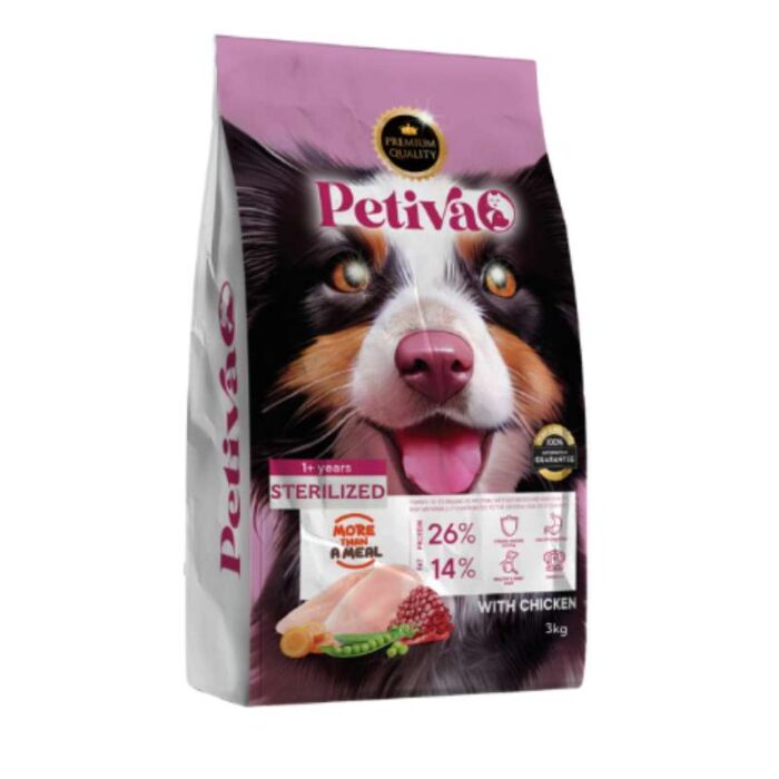 PETIVA CHICKEN STERILISED  DOG FOOD 3 KG - Figura 1