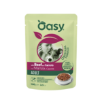 Oasy Wet Dog Straccetti - AD. MANZO e CAROTE Busta 100 g