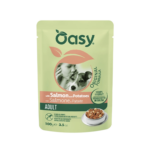 Oasy Wet Dog Straccetti - AD. SALMO e PATATE Busta 100 g