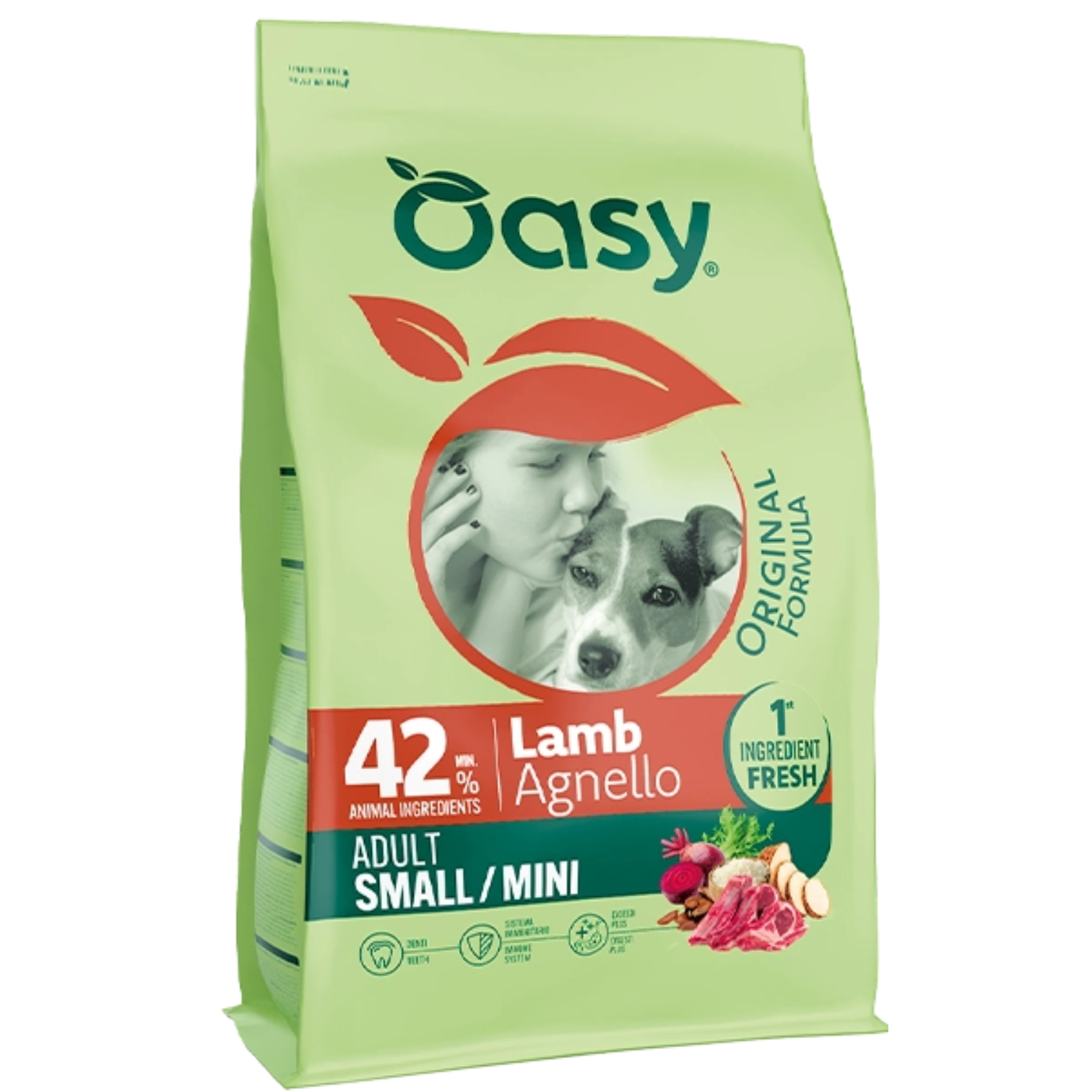 OZ6478 Oasy Dry Dog Original Ad Small/Mini Lamb 2 Kg - Figura 1