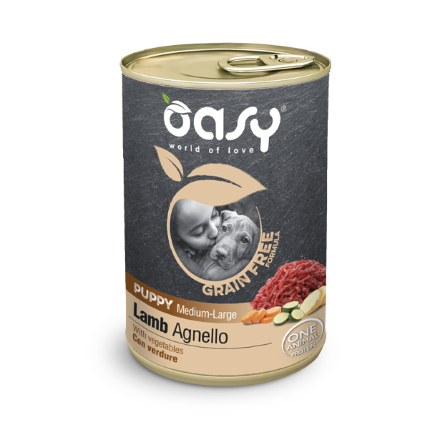 Oasy Wet Dog GFF – AD. MED/LARGE POLLO Latt. 400 g