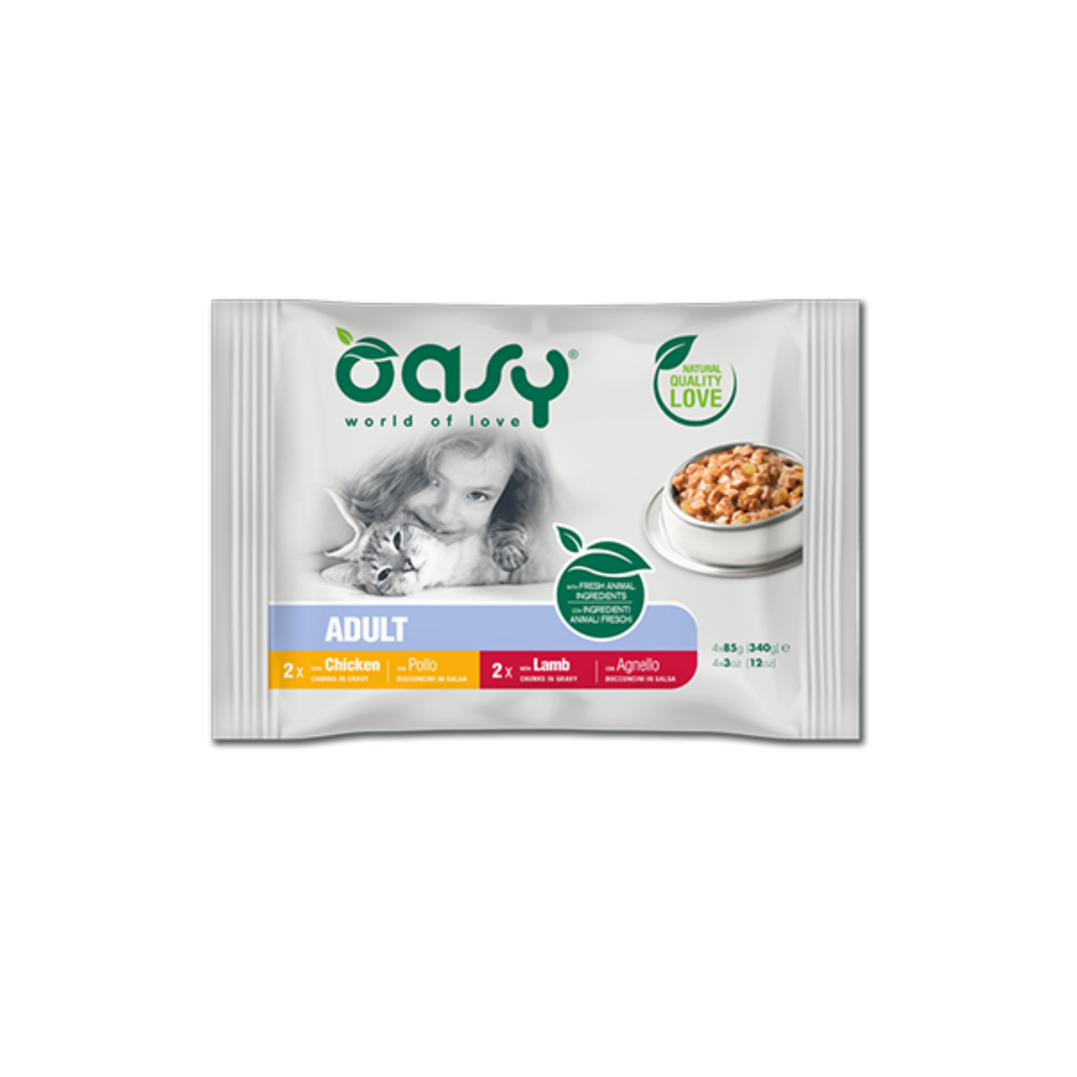 Oasy Wet Cat Bocc MultiPack AD. MEAT SELECTION (4X85g)