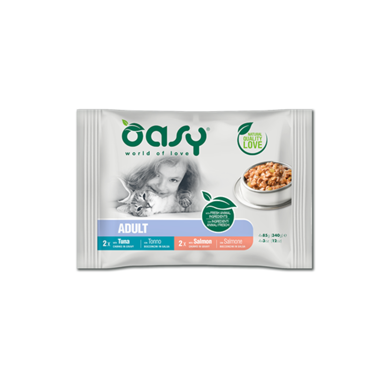 Oasy Wet Cat Bocc MultiPack AD. FISH SELECTION (4X85g)